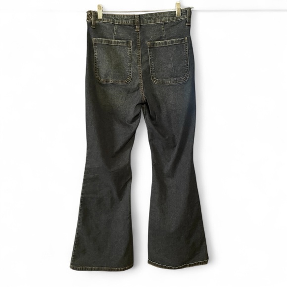 Celebrity Pink Dark Blue Flare Jeans - Picture 3 of 5